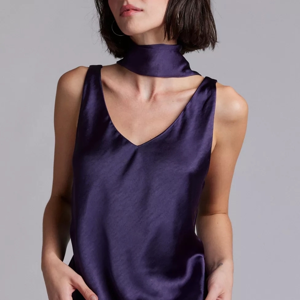 WILDFANG UO Exclusive Empower Satin Cami With Neck Tie - XL - NWT